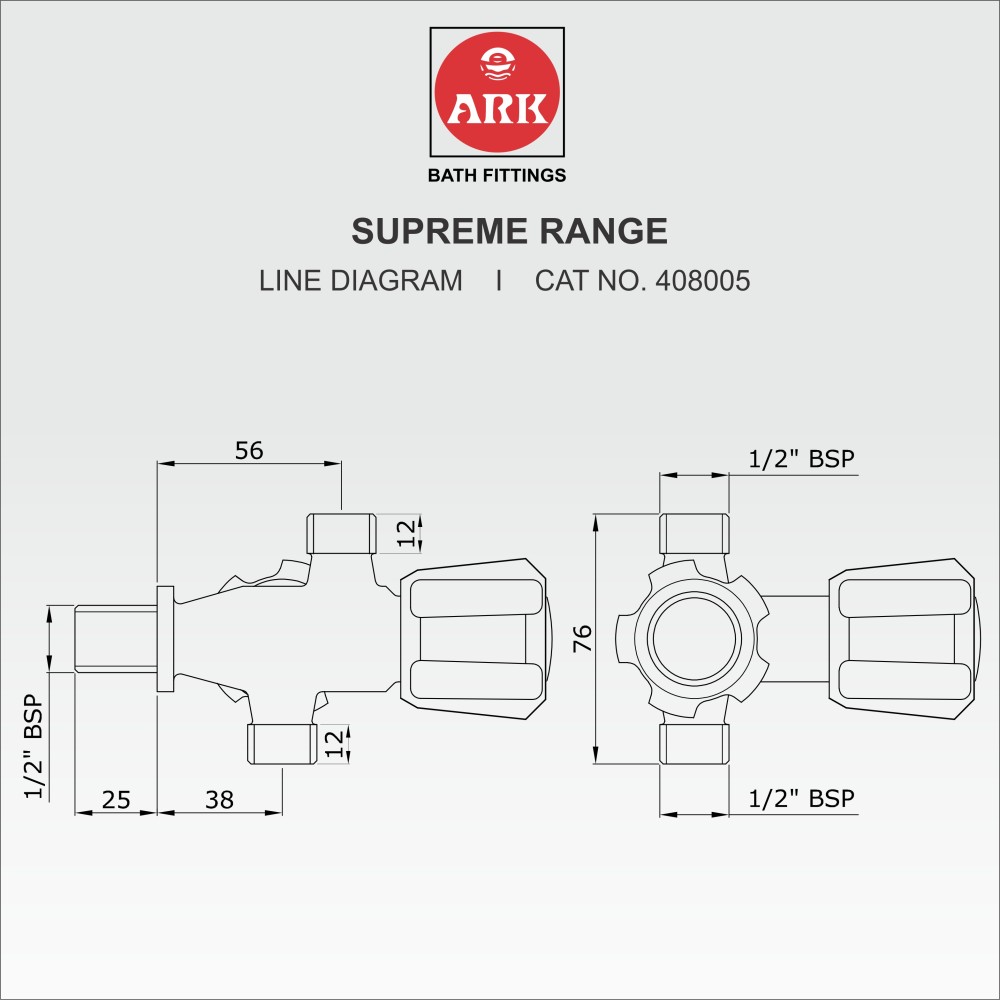 Angle Stop Valve, Two Way