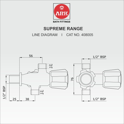 Angle Stop Valve, Two Way