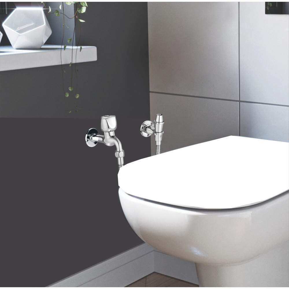 Bib Tap with Nozzle, Pipe & Hook