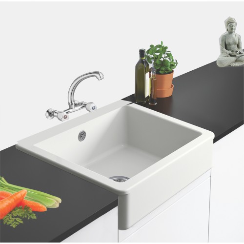 Wall Mixer Sink with Swivel FF, H.H.U Casted Spout