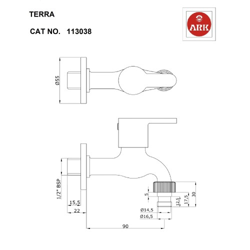 Bib Tap, Imperial, Washing Machine
