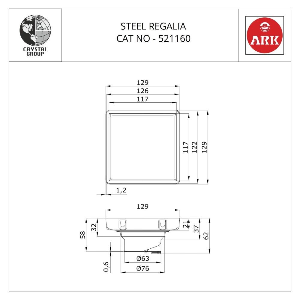 Cockroach Trap Jalli with Square Frame, 