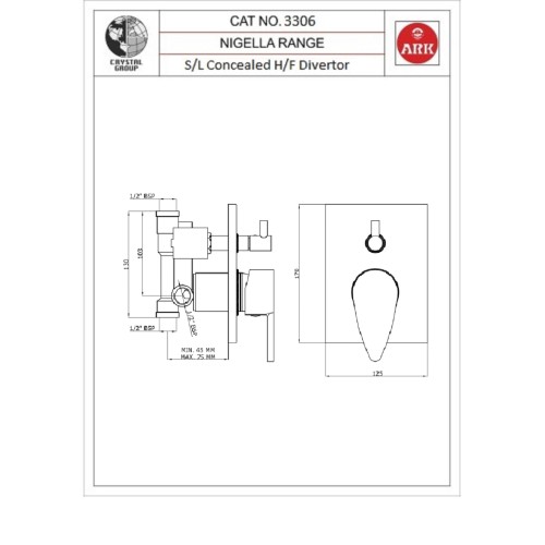 Single Lever High Flow Divertor 