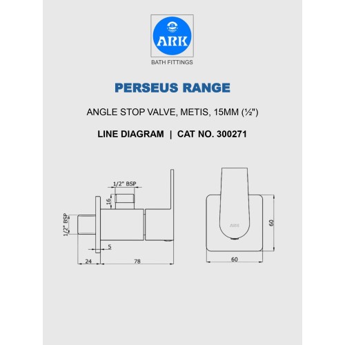 Angle Stop Valve,  Metis