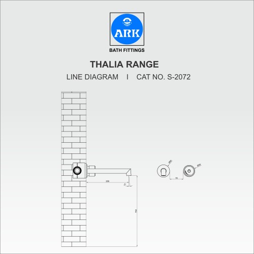Wall Mounted Basin Mixer, Disk Control