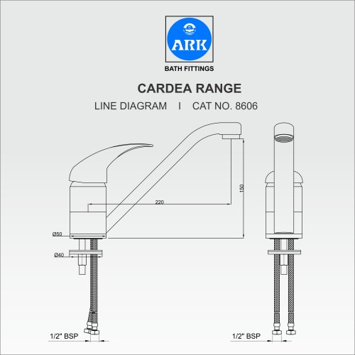 Single Lever Sink Mixer Deck Mounted 