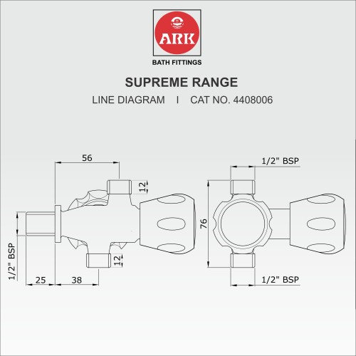 Angle Stop Valve, Two Way