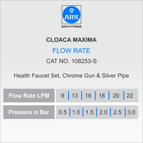 Health Faucet Set, Hand Shower, Chrome & PVC Pipe, Silver