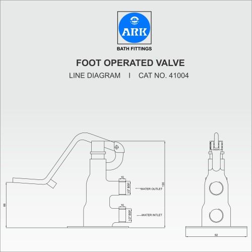 Foot Operated Valve, Pedal 