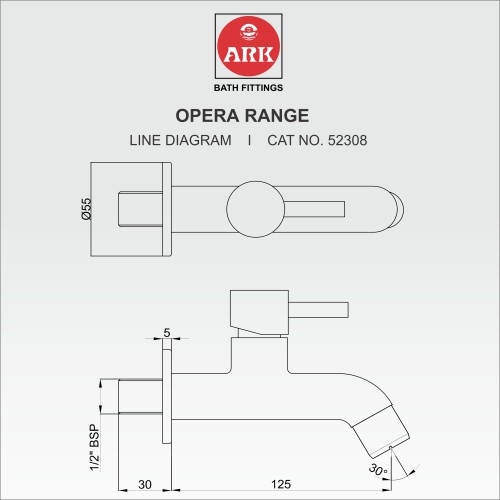 Bib Tap Long Body, Lift