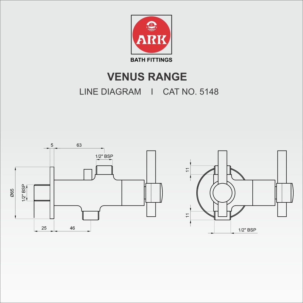 Angle Stop Valve, Two Way