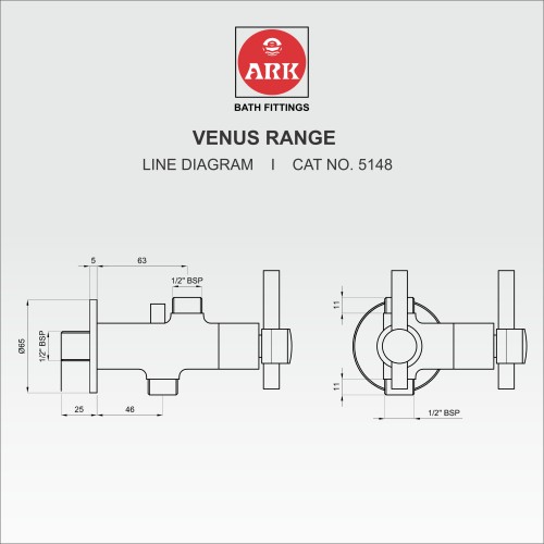 Angle Stop Valve, Two Way