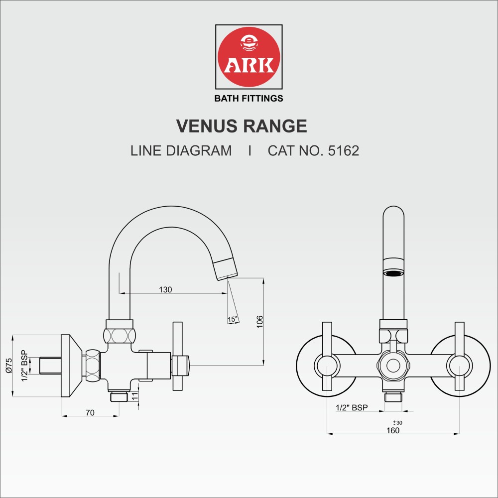 Wall Mixer Sink 2 in 1