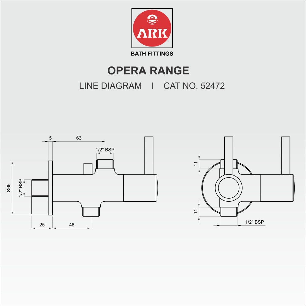 Angle Stop Valve, Two Way