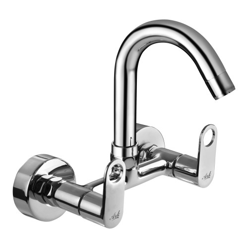 Wall Mixer Sink Swivel with H.U Pipe Spout
