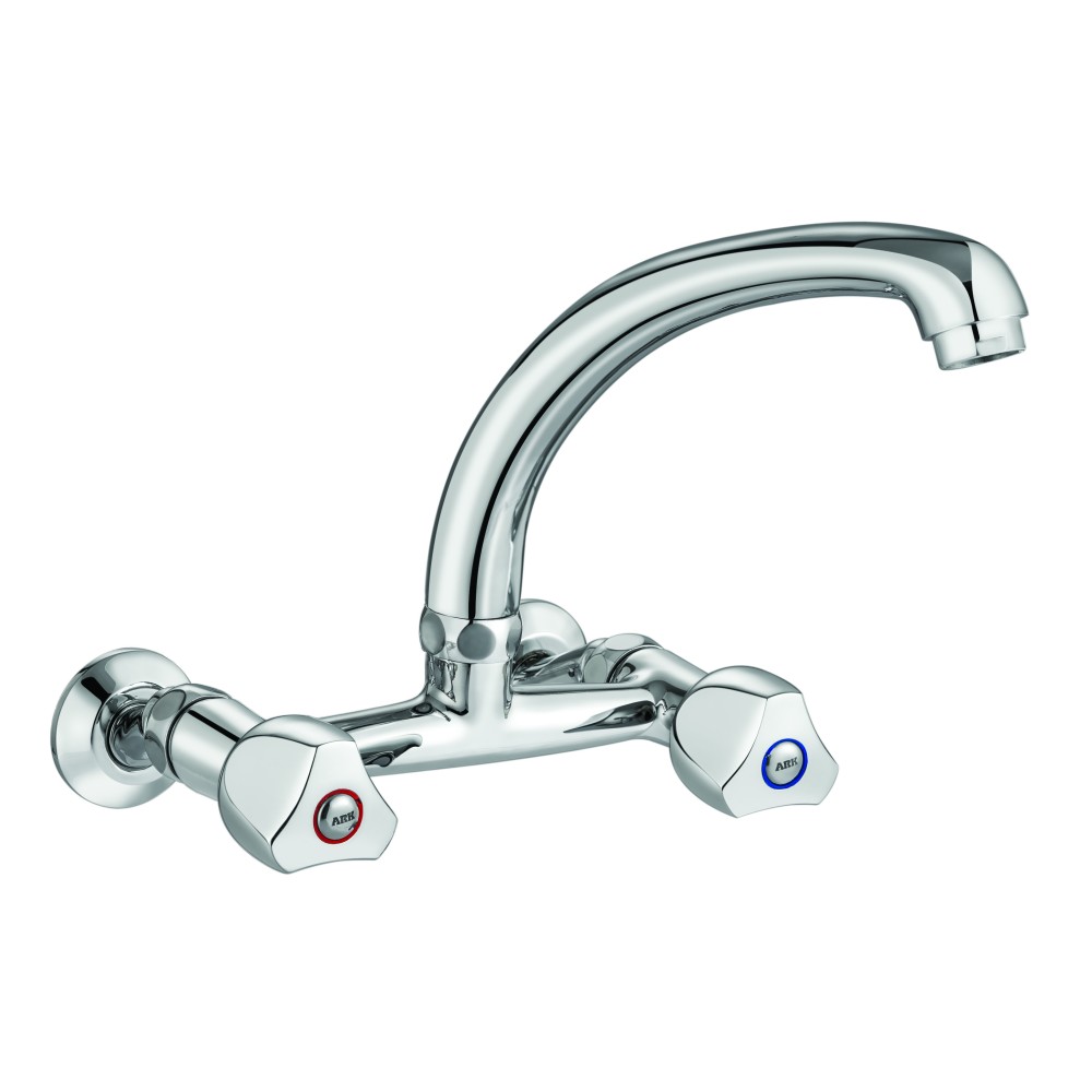 Wall Mixer Sink with Swivel FF, H.H.U Casted Spout