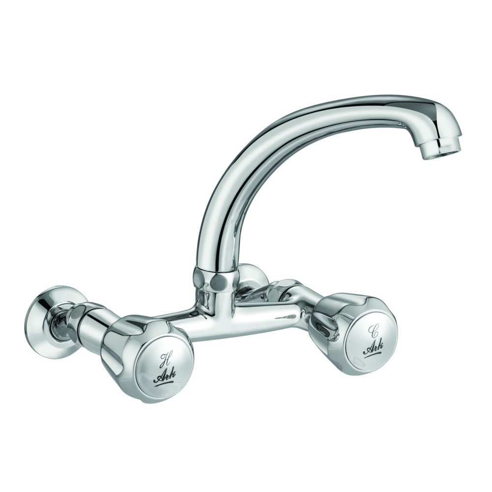 Wall Mixer Sink with Swivel FF, H.H.U Casted Spout