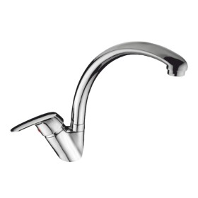Single Lever Sink Mixer Swan Deck Mounted