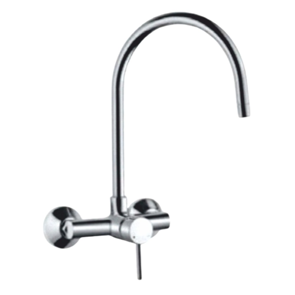 Single Lever Sink Mixer Wall Mounted with HHU Spout