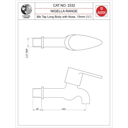 Bib Tap Long Body with Nose