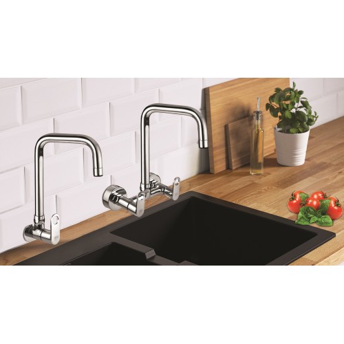 Wall Mixer Sink Swivel with SQ Spout