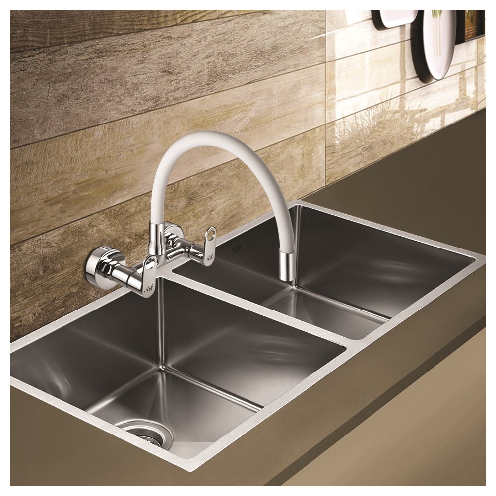 Wall Mixer Sink Swivel with Silicon Flexible Spout