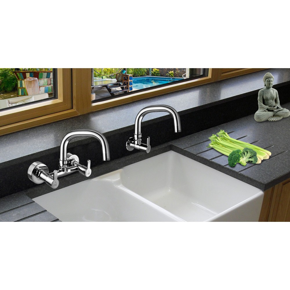 Wall Mixer Sink Swivel with G Spout, FF