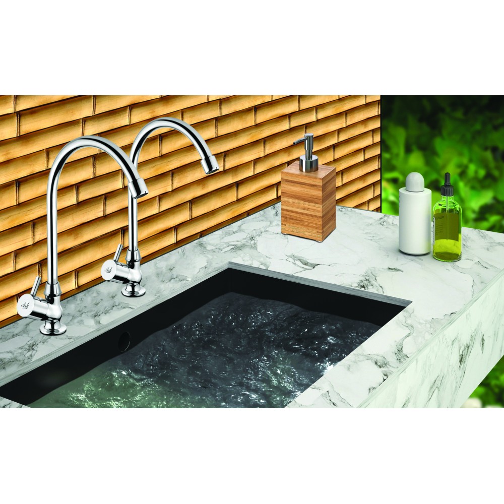 Pillar Tap Swivel, Tangent, FF, with H.H.U Pipe Spout