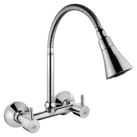 Sink Mixer, Tangent  with Flexible Spout 360 °, Twin Spray 