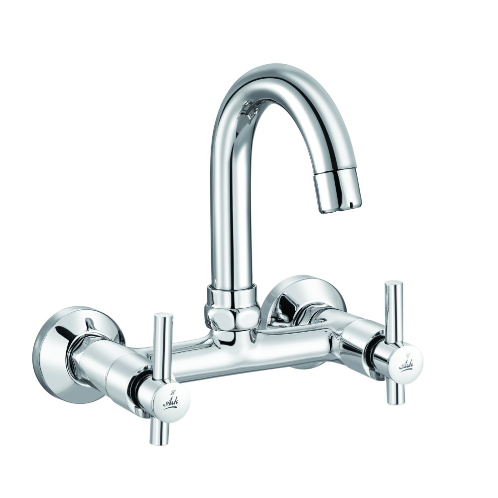 Wall Mixer, Sink with Swivel H.U Pipe Spout