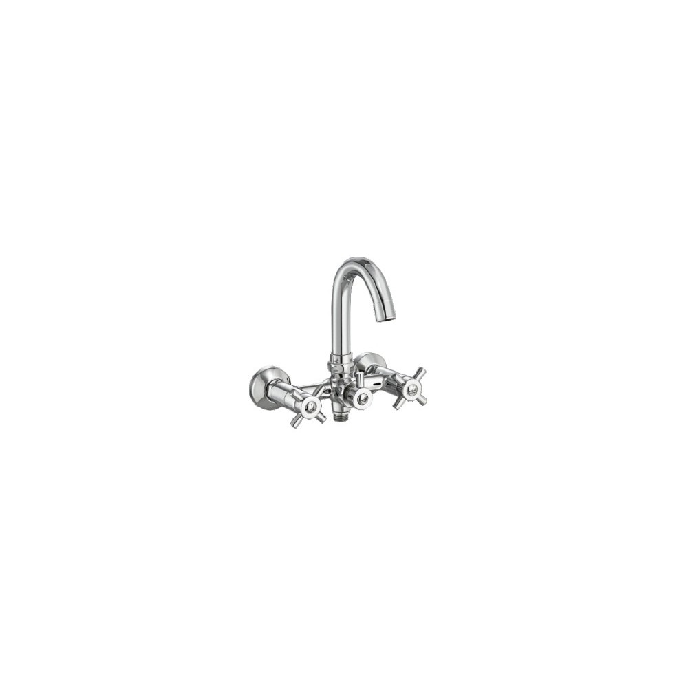 Wall Mixer Sink 2 in 1 with Swivel Spout