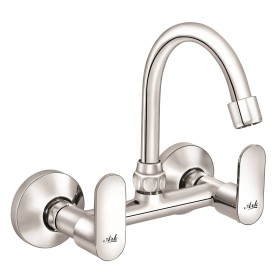 Wall Mixer Sink with Pipe Spout