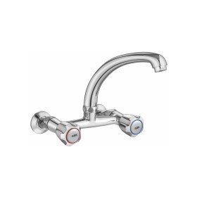 Wall Mixer Sink with Swivel FF, H.H.U Casted Spout
