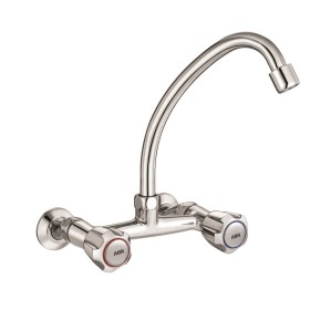 Wall Mixer Sink with Swivel FF, Pipe Spout