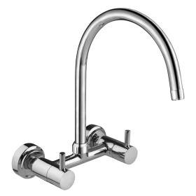 Wall Mixer Sink Swivel with 3HU Pipe Spout