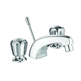 Basin Three Hole Mixer,FF with Pop-Up Waste