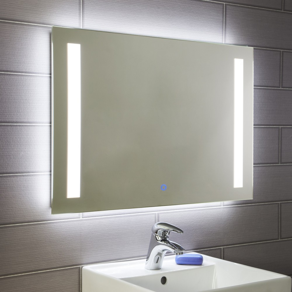 Bathroom Mirror, LED & Touch Switch, 800 x 600mm