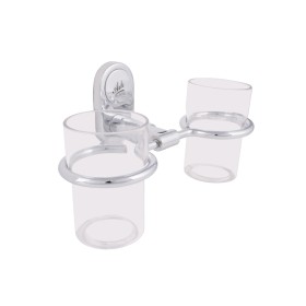 Double Tumbler Holder with Tumbler Glasses, 